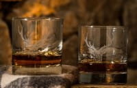 Scottish 2 Whiskybecher / Tumbler - Hirschbock Ø 8,5 cm