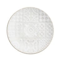 Mäser Steinzeug Tiles Weiß Teller flach 27 cm