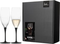 Eisch Glas Kaya 2 Champagnergläser 500/71 black im GK Festivity
