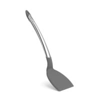 Cuisipro Elegance Silikon-Wender aus satiniertem Edelstahl grau 31,5 cm
