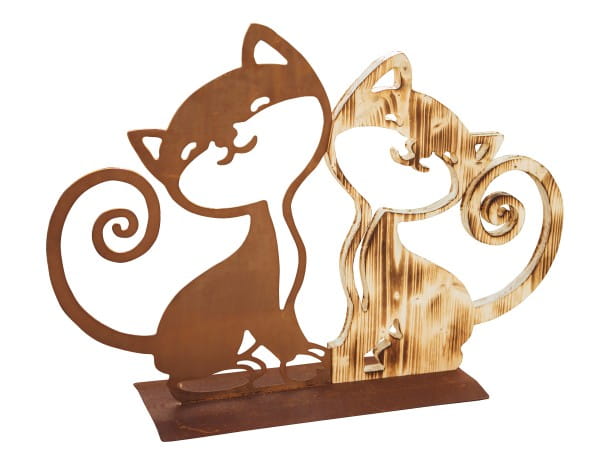 Ferrum Art Design Rost Katzenpaar "Robert & Carmen"