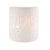 Gilde Porzellan Lampe "Nordlicht" - 20,5 cm