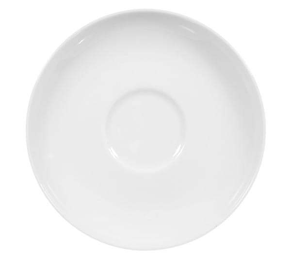 Seltmann Porzellan Lido Weiß uni Kombi-Untertasse rund 14,5 cm