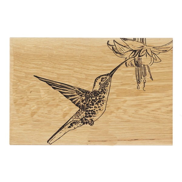 Scottish Eiche Servierbrett 30 cm - Kolibri 30 x 20 cm