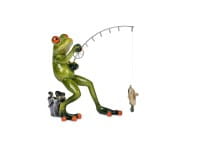 formano Kunststein-Frosch Angler, hellgrün, 15 cm, sortiert
