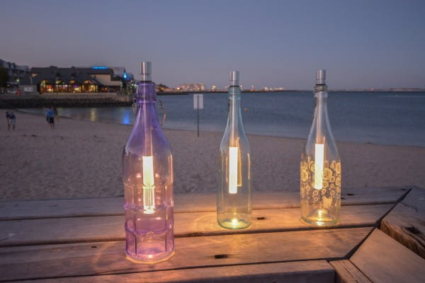 Bottlelight warmweiß, extra hell, LED Flaschenleuchte dimmbar