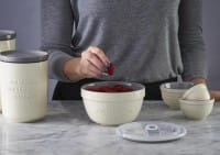 Mason Cash Innovative Küche Pudding-Schüssel mit Deckel 0,9 Liter,bedienungb