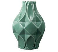Königlich Tettau Porzellan T.Atelier Vase 20/02 Salbeigrün 21 cm