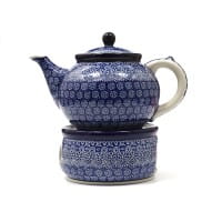 Bunzlau Castle Keramik Stövchen für Teekanne 1,3 l und 2,0 l - Lace