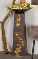Gilde Metall Schalenständer "Schönster Tag", Ø 50 cm, braun - 95 cm