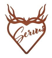 Ferrum Art Design Rost Türschmuck "Servus"
