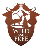 Ferrum Art Design Rost Wandbild "Wild & Free"