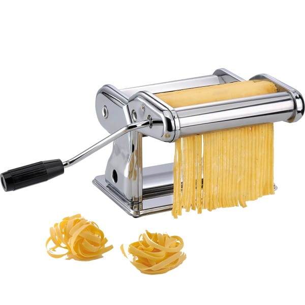 GEFU Profi-Pastamaschine PASTA PERFETTA BRILLANTE für Lasagne, Tagliolini, Tagliatelle Silber