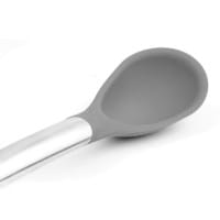 Cuisipro Elegance Silikon-Kochlöffel aus satiniertem Edelstahl grau 30,5 cm