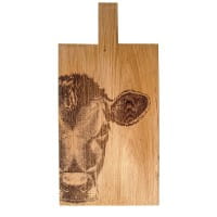 Scottish Eiche Servier-"Paddel" groß - Jersey Kuh 50 x 25 cm