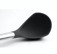Cuisipro Silikon-Schöpflöffel aus satiniertem Edelstahl schwarz 31 cm