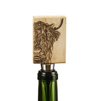 Scottish Eiche Flaschenverschluss - Schottisches Hochlandrind 11 x 5 cm