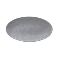 Seltmann Porzellan Life Fashion elegant grey Servierplatte oval 33x18 cm