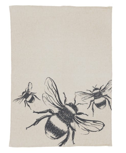 Scottish Leinen Geschirrtuch - Biene 70 x 50 cm