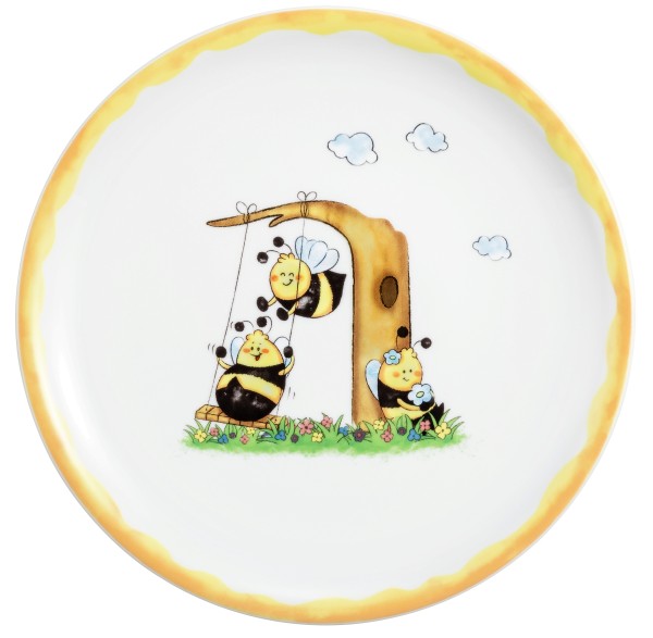 Seltmann Porzellan Compact Fleißige Bienen Speiseteller rund 25,5 cm