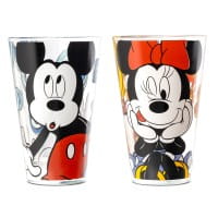 Gilde Disney Gläser "Mickey & Minnie" forever & ever, 2er Set - H: 12,5 cm