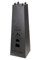 Gilde Metall Schalenständer "Nordlicht", Schwarz - Ø 46 cm